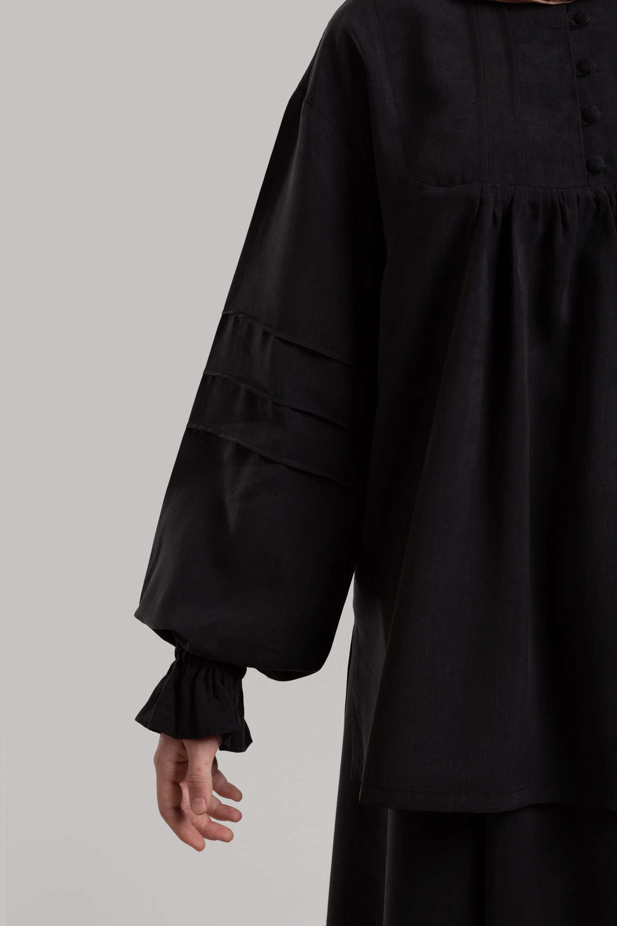 Tencel Tunic with Pintuck Details