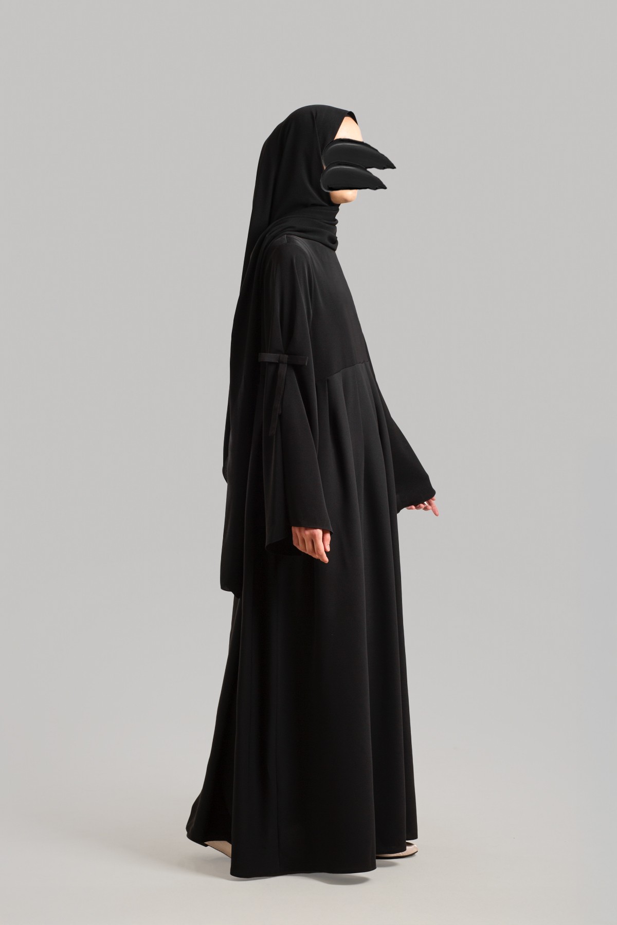 Bow-Accented Abaya