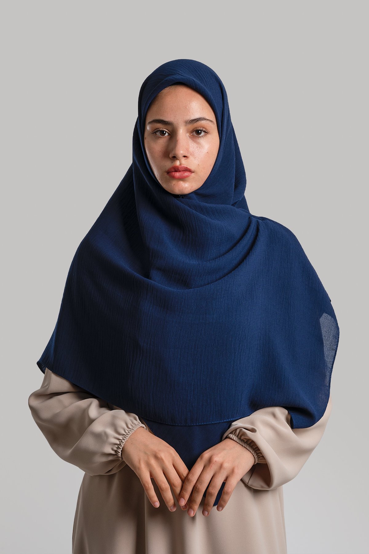 Cazz Square Hijab - Navy Blue