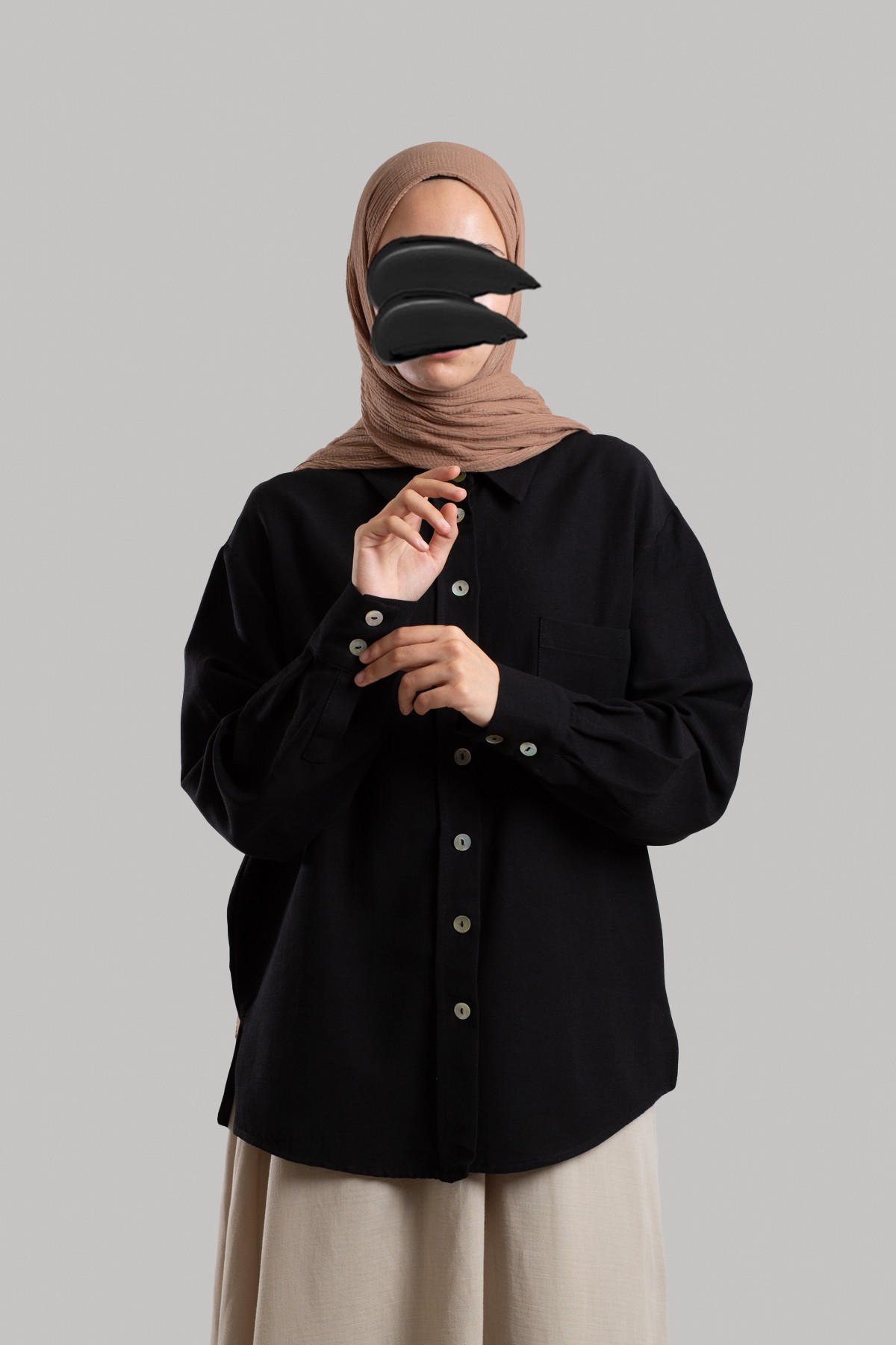 Classic Collar Linen Shirt