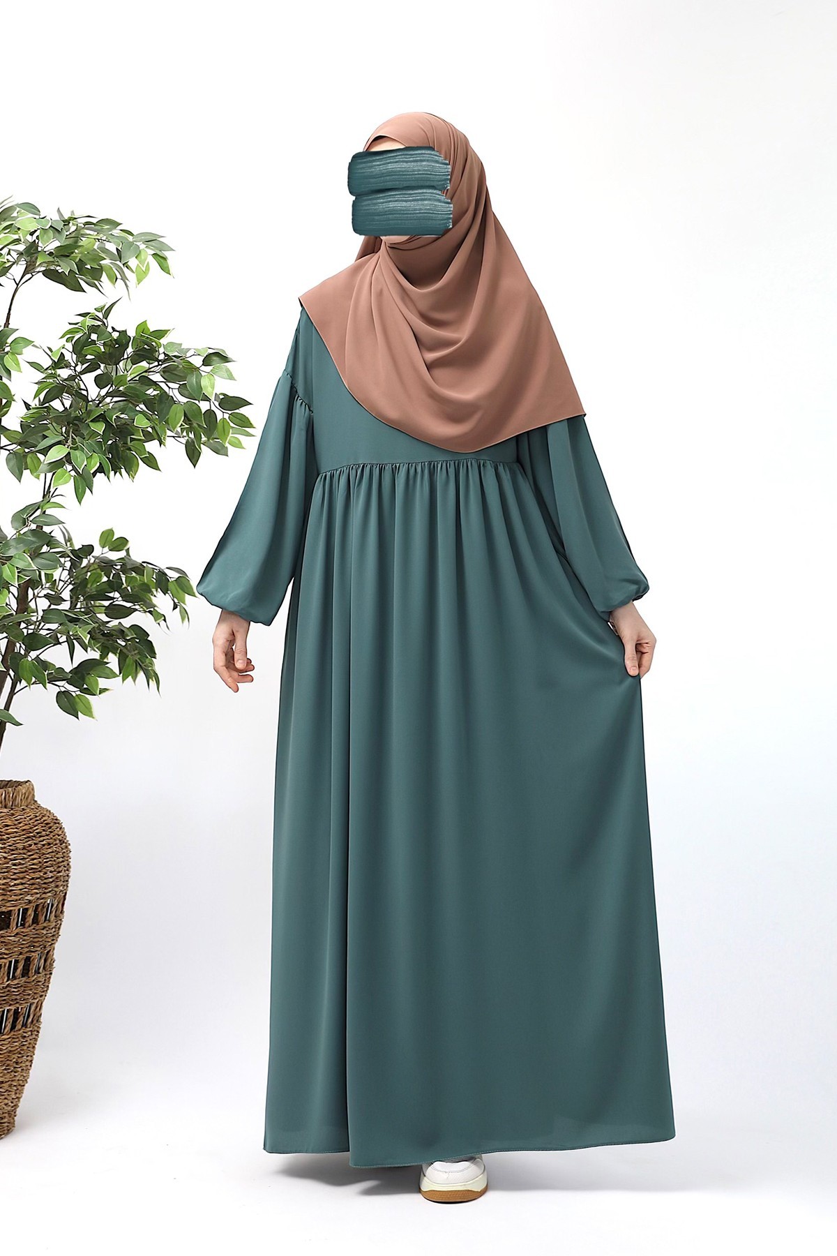 Rabia Medina Dress - Turquoise Green