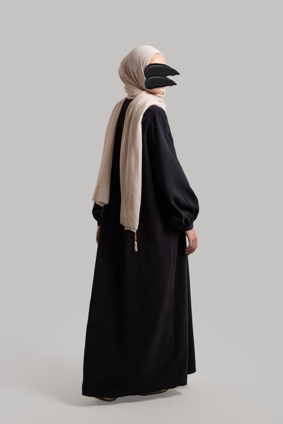Shirt-Collar Tencel Dress