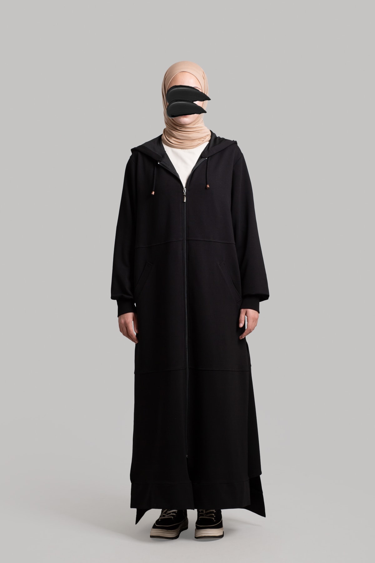 Zippered Sports Coat/Jacket - Black