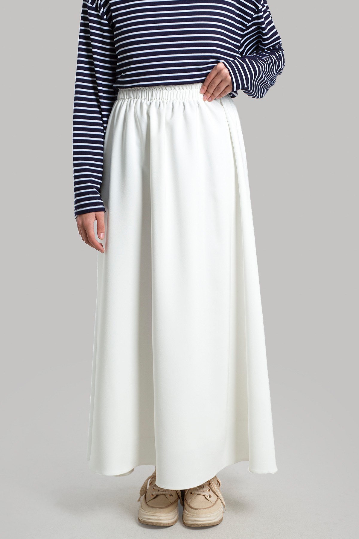 Crepe Skirt - White