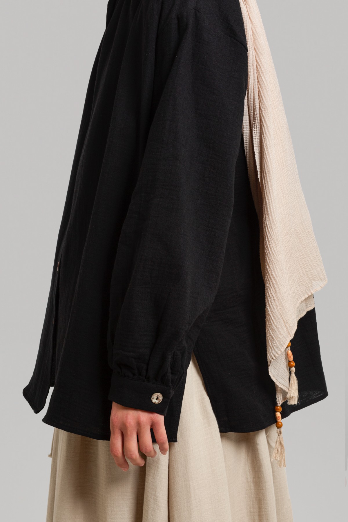 Muslin Gathered Shirt