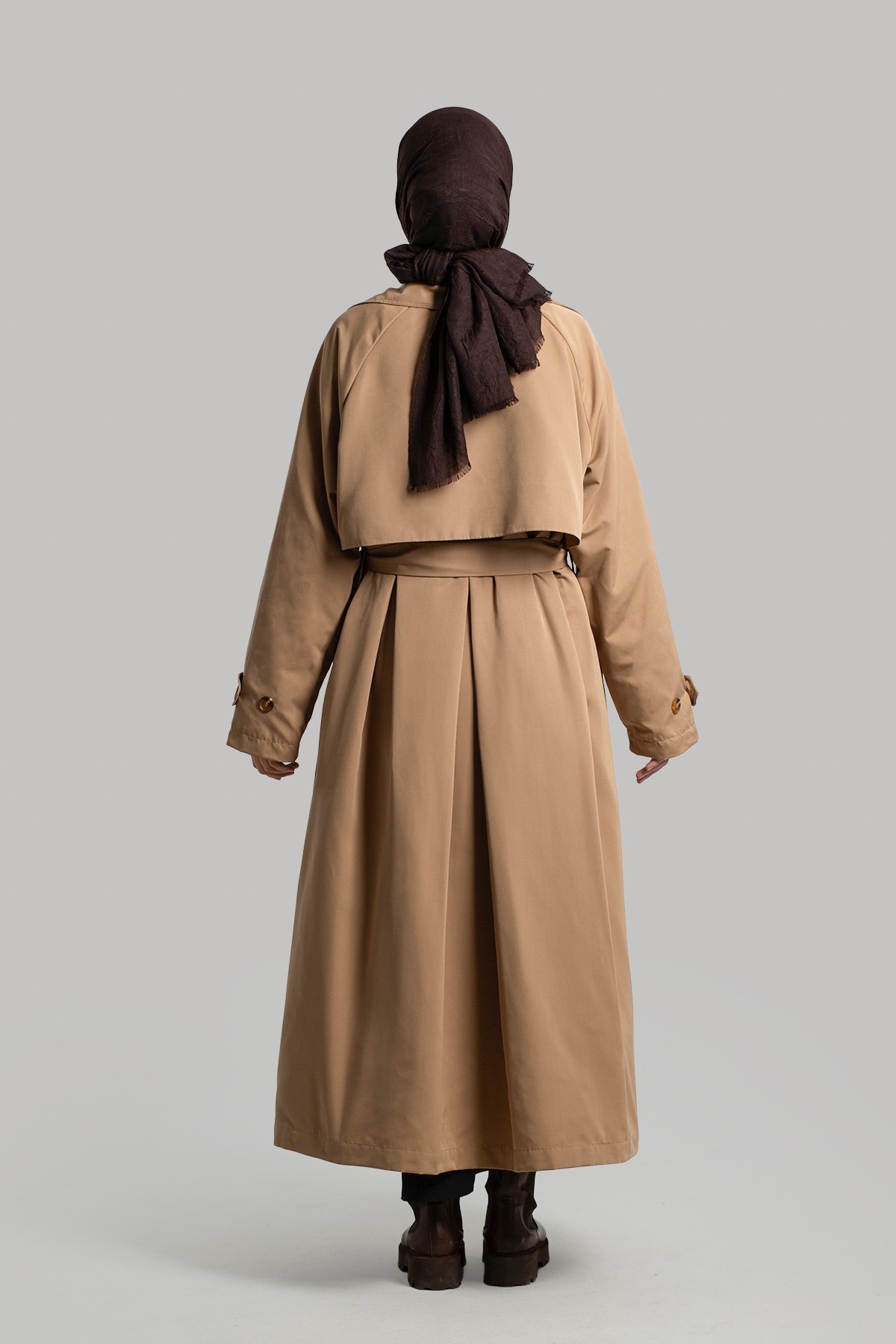 Buttoned Trench Coat