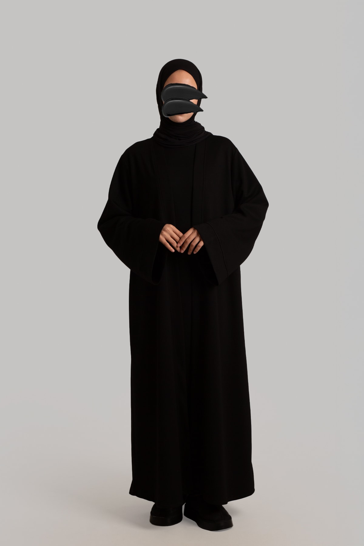 Soft Abaya Set - Black