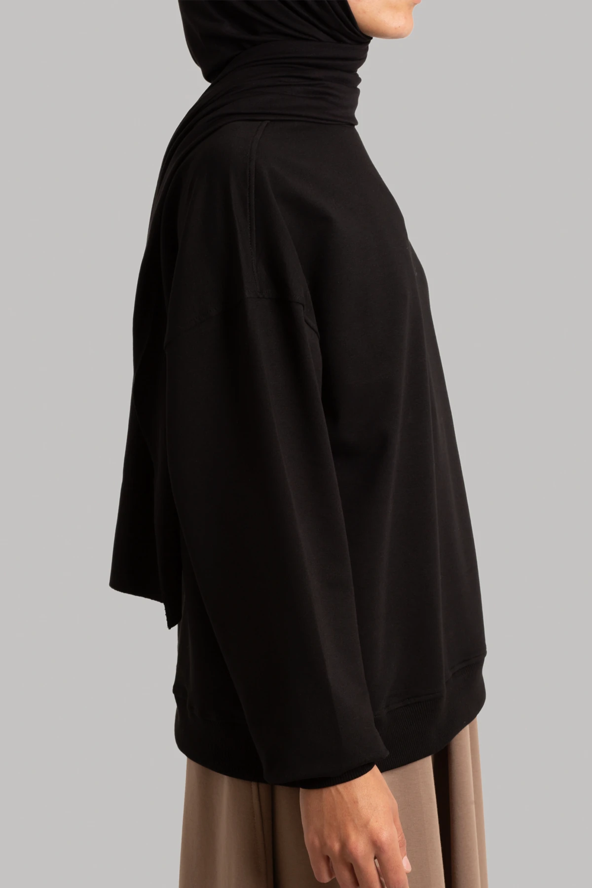 Oversized Cropped Sweatshirt