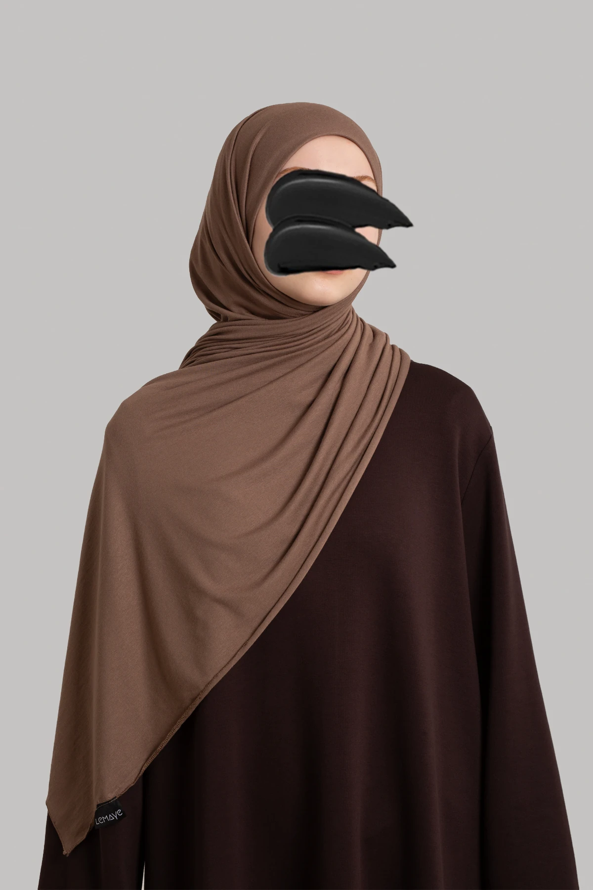 Combed Cotton Shawl - Earth Brown