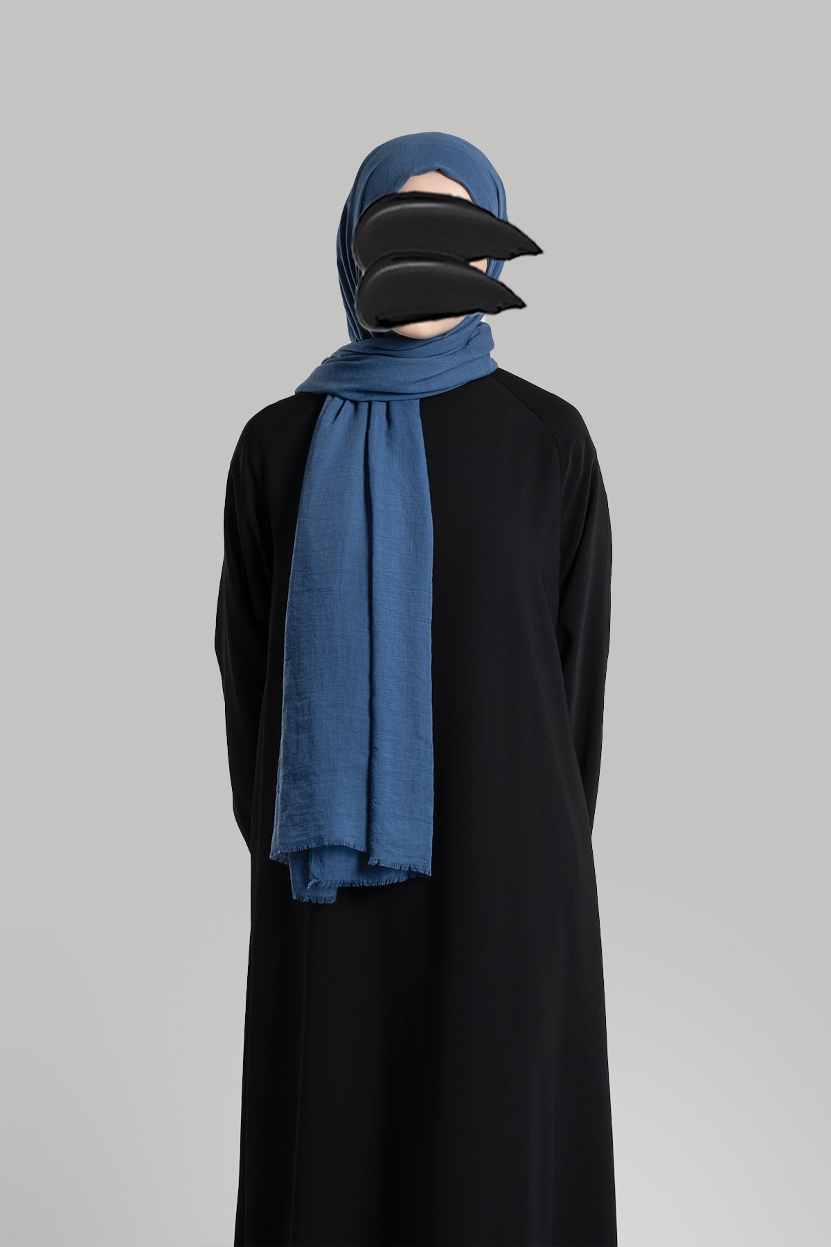 Soft Cotton Shawl - Indigo