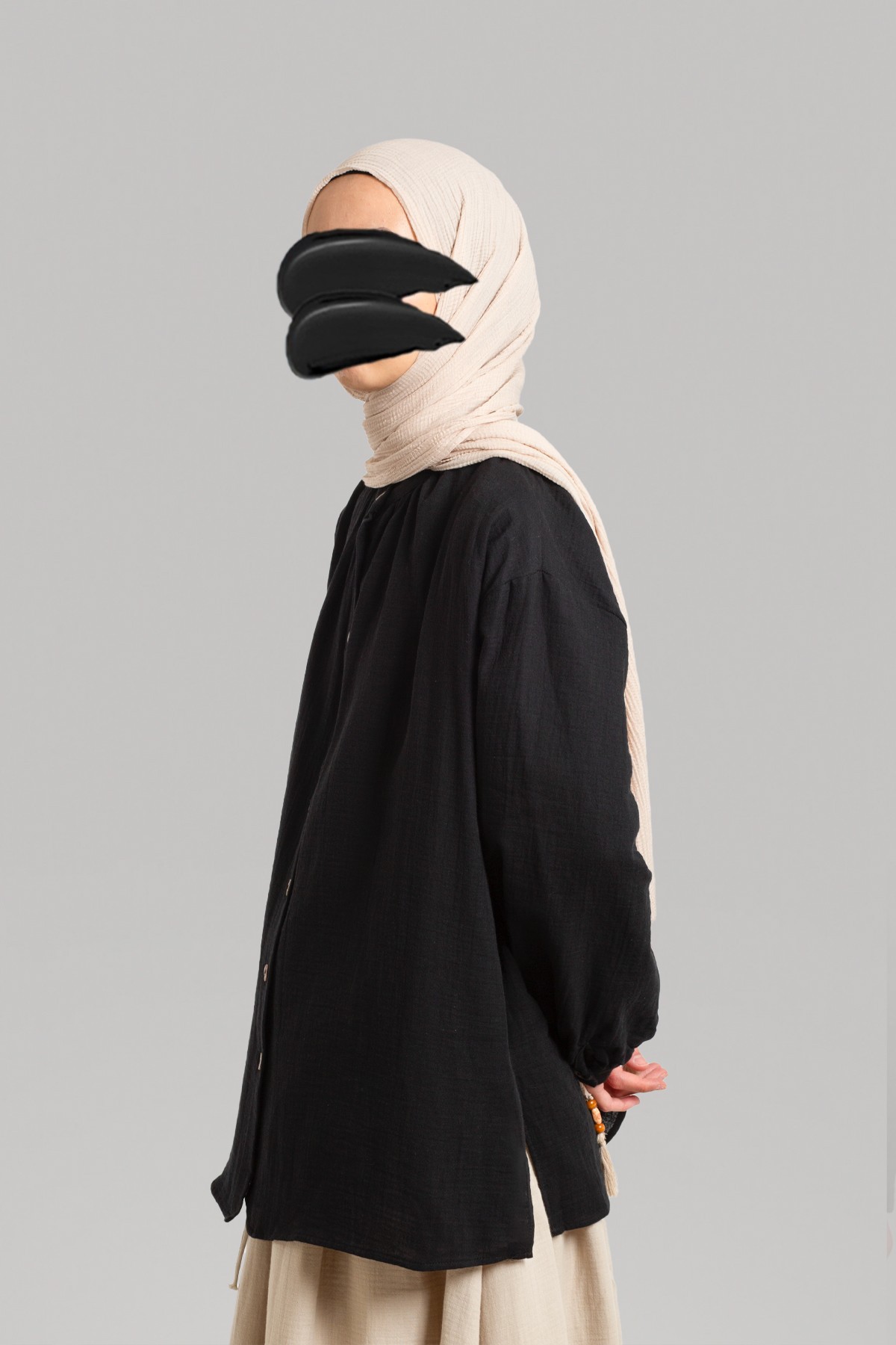 Muslin Gathered Shirt
