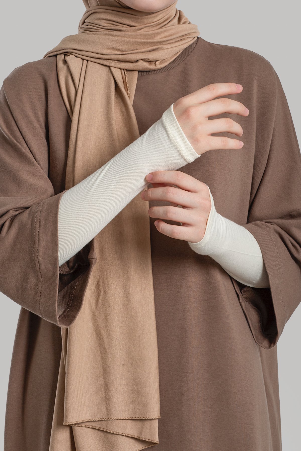 Fingered Modest Sleeves - Off White