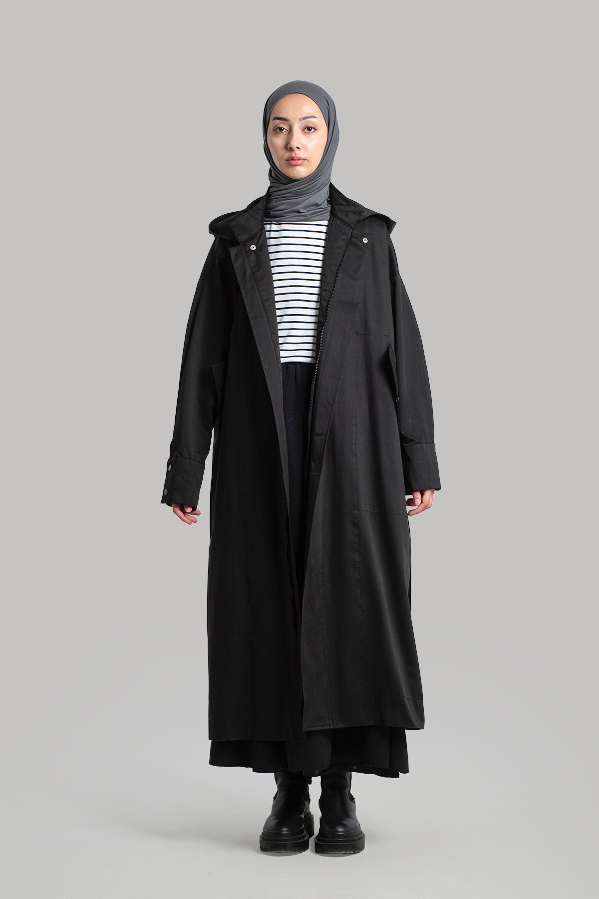 Parka Raincoat - Black