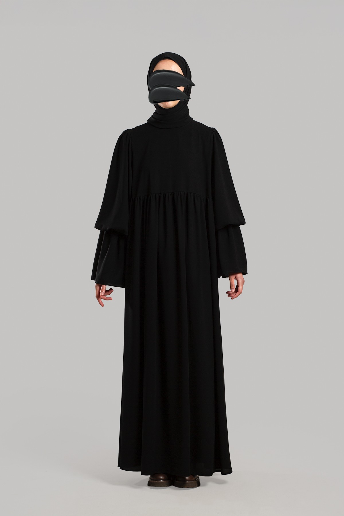Shirred Sleeve Dress