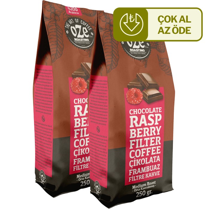 Çikolata Frambuaz Aromalı Filtre Kahve 2'li 250G