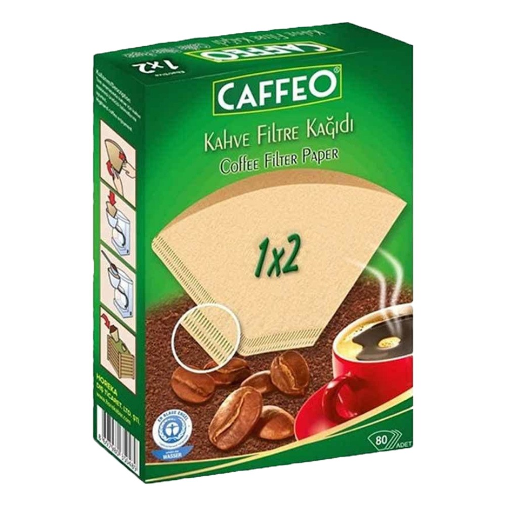 Kahve Filtre Kağıdı Caffeo 80 Adet - 1x2 80 Adet