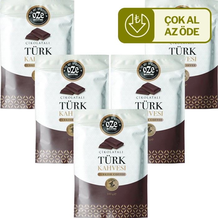 Çikolata Aromalı Türk Kahvesi 5'li 100G