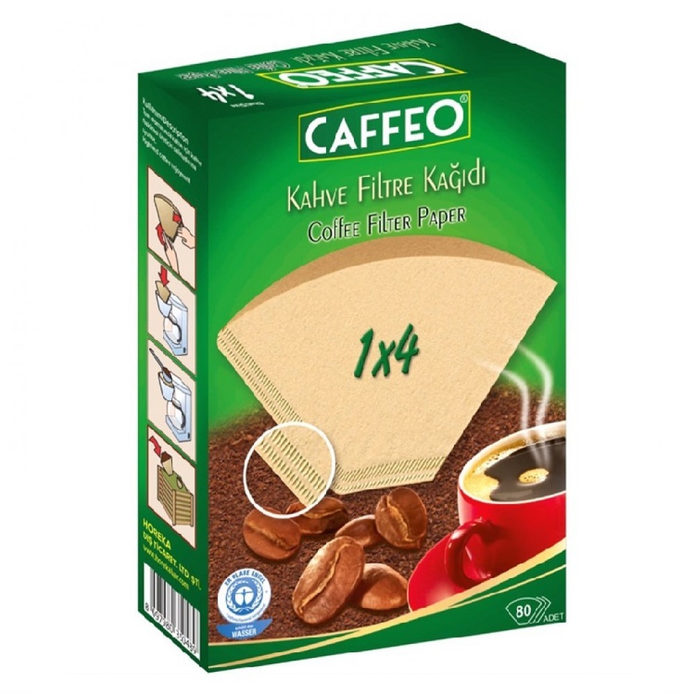 Kahve Filtre Kağıdı Caffeo 80 Adet - 1x4 80 Adet