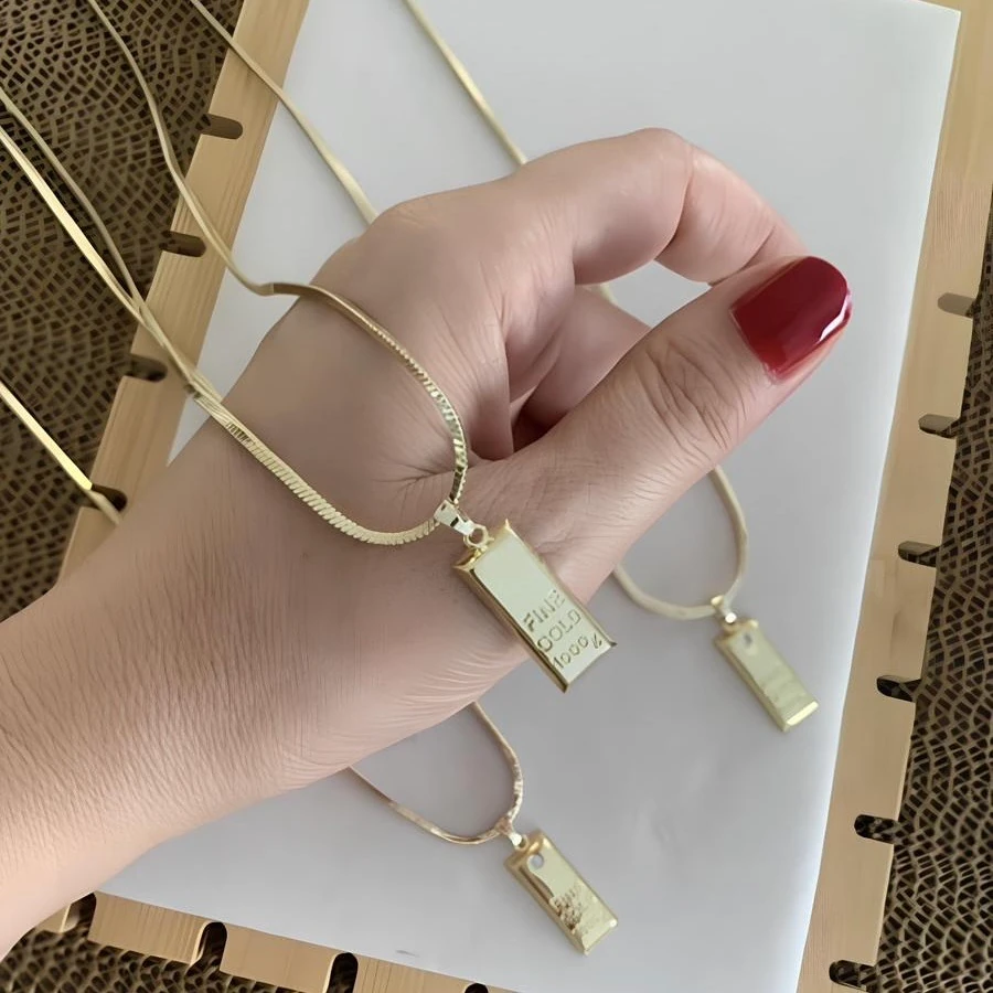 İtalyan Külçe Kolye