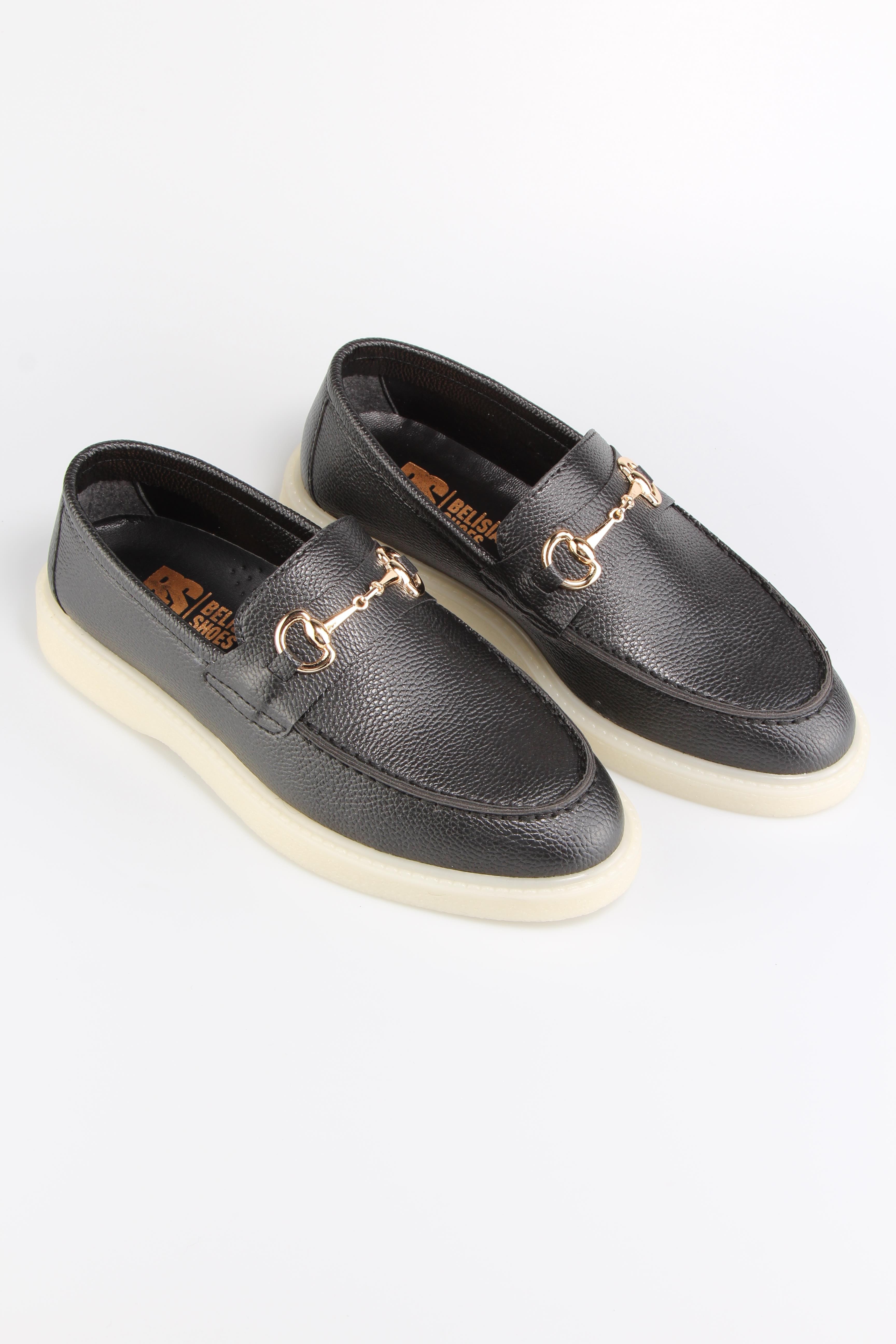 Siyah Comfort Kadın Loafer Ayakkabı