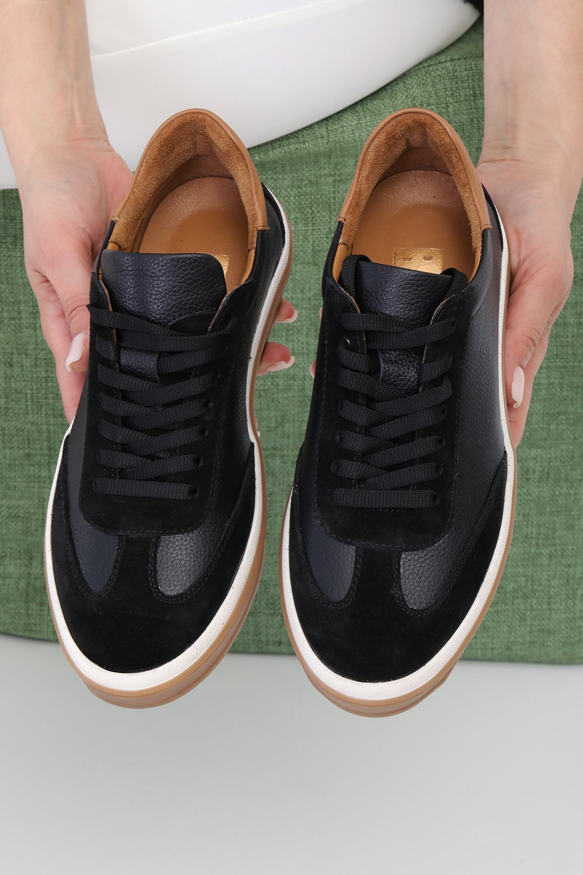 Hakiki Deri Kadın Sneaker Ayakkabı