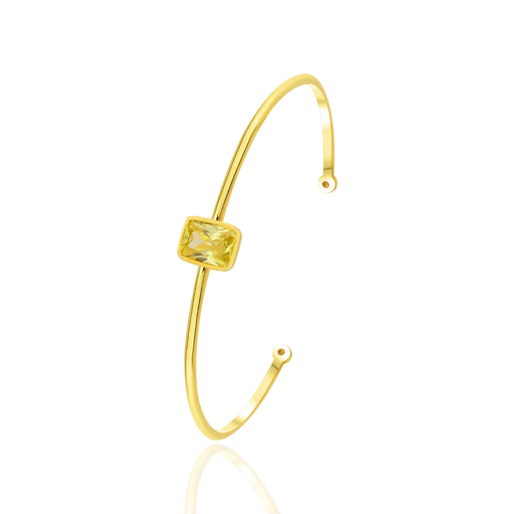 Amber Octagon Bileklik