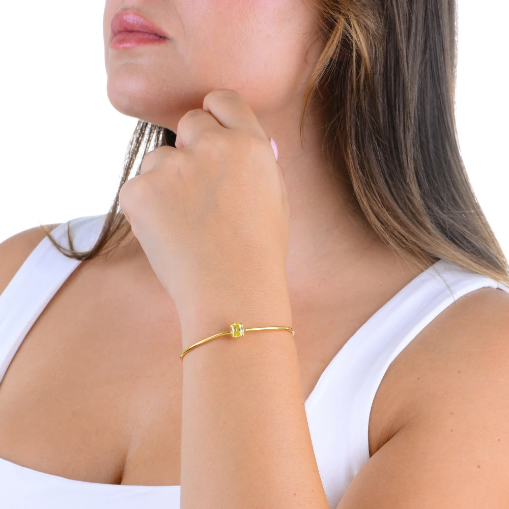 Amber Octagon Bileklik