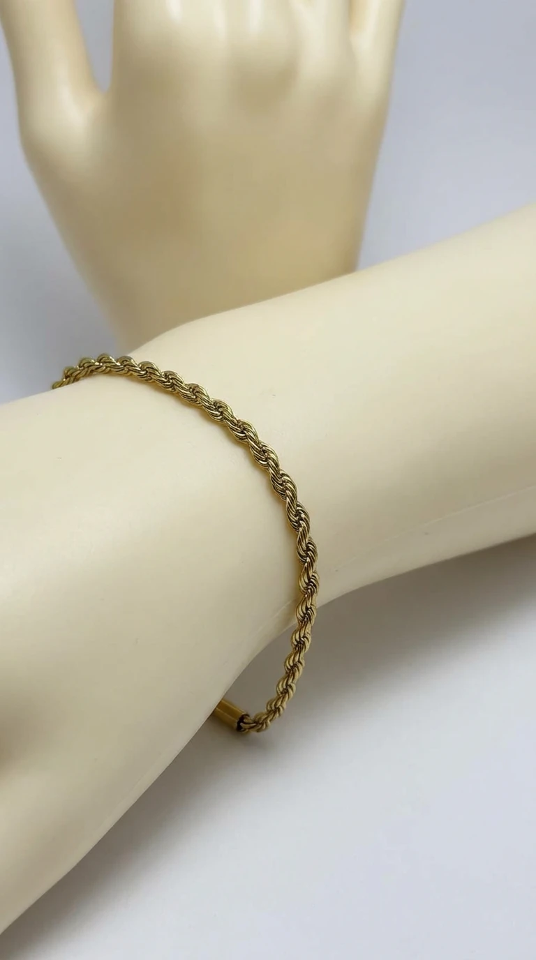 Burgulu Chain Çelik Bileklik