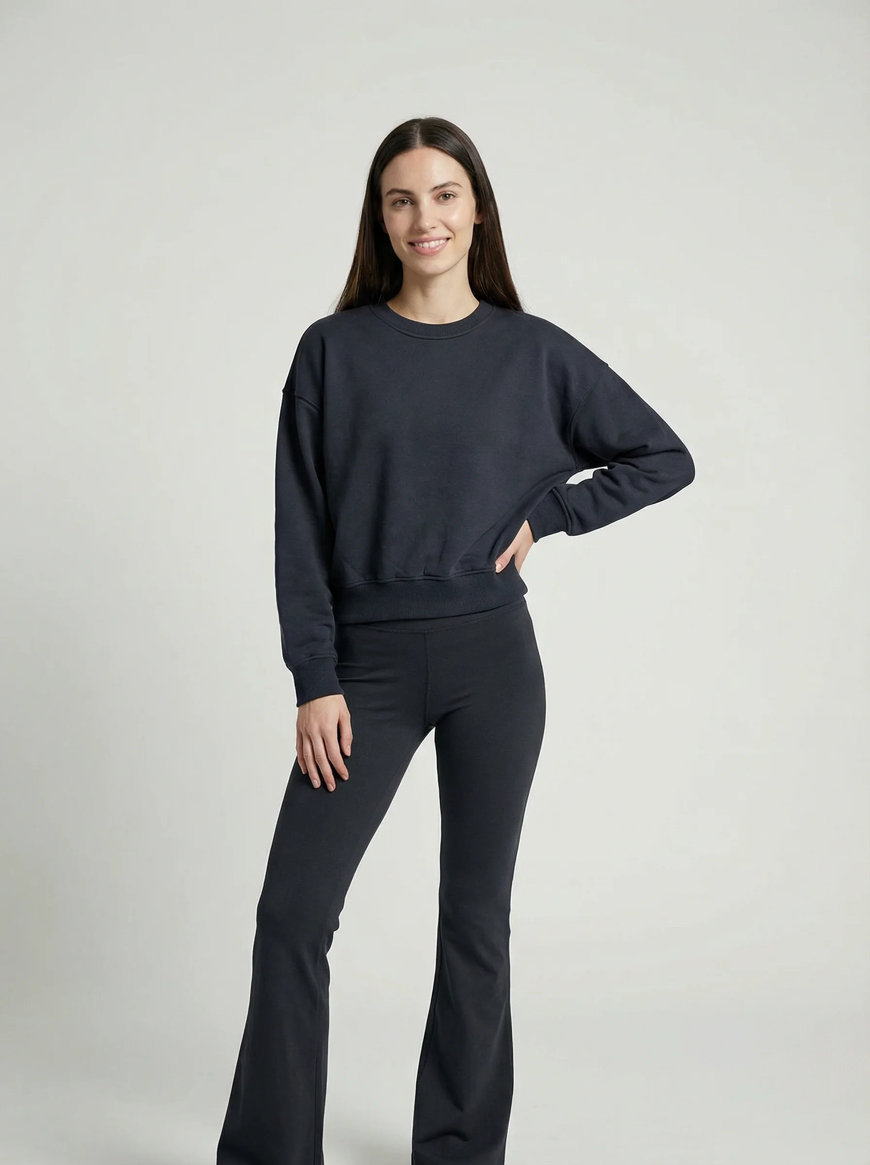 Bisiklet Yaka Sweatshirt