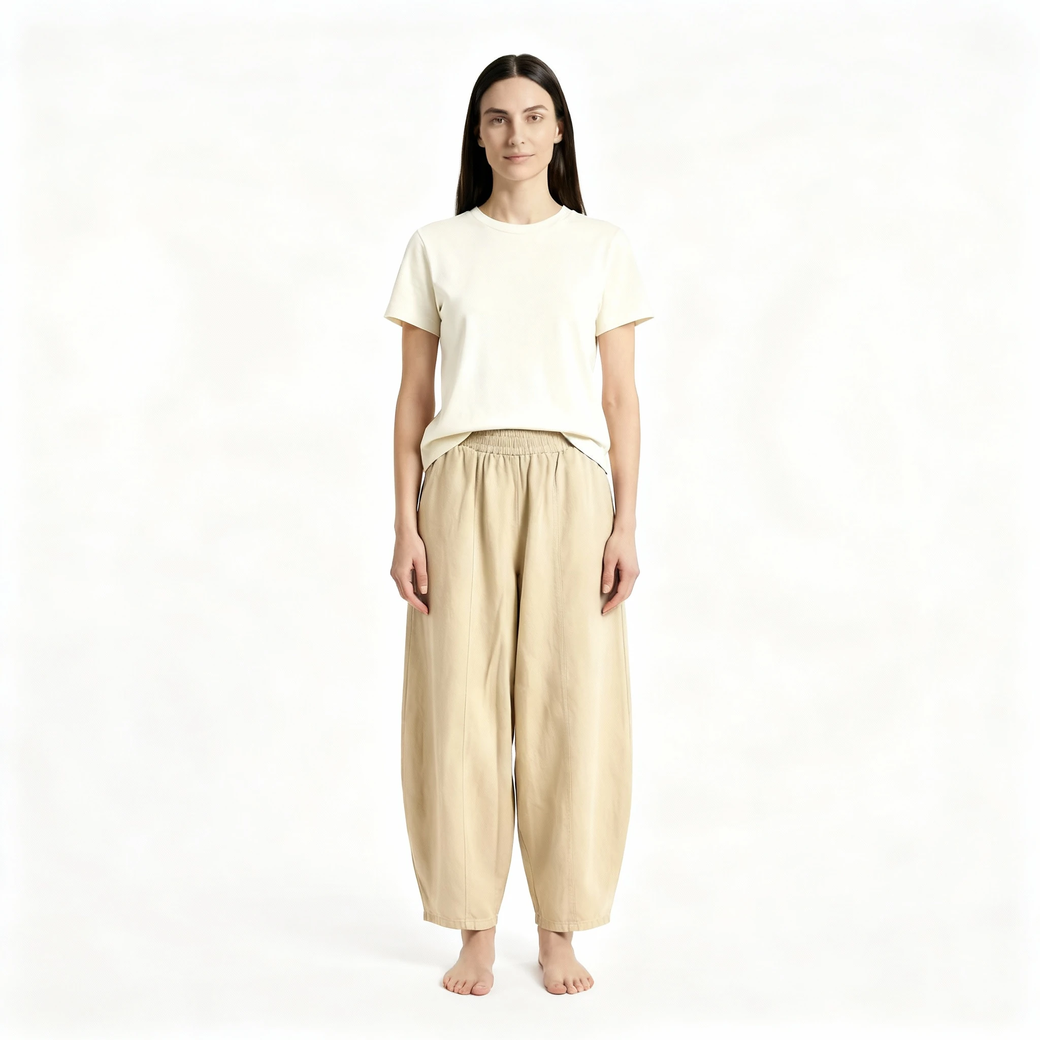 ŞALVAR PANTOLON - BEJ