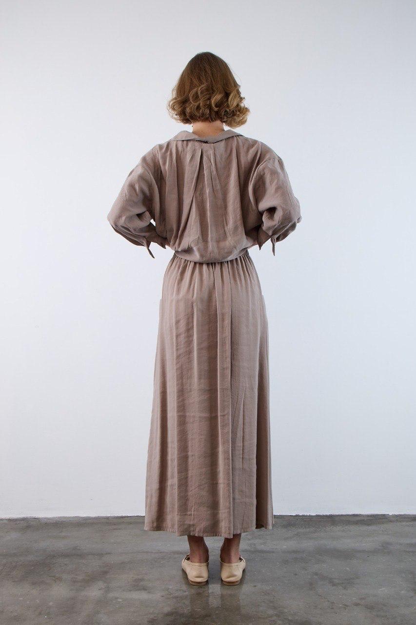 LASTİKLİ ETEK - VİZON