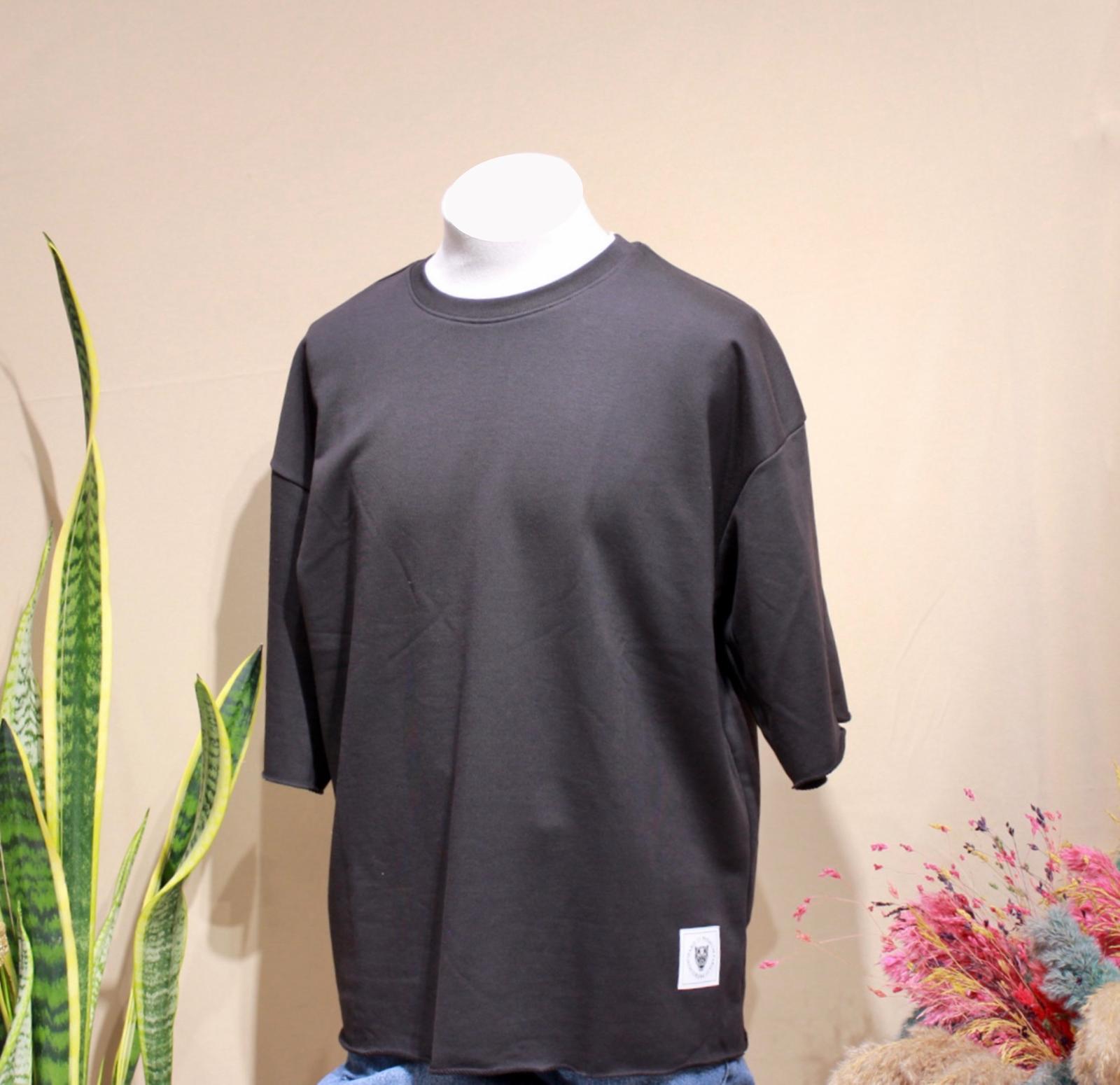 OVERSIZE 3 İPLİK  T-SHIRT - SİYAH