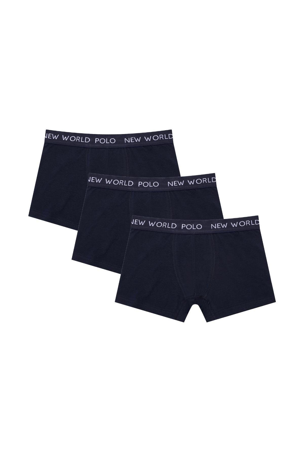3'LÜ BOXER - SİYAH