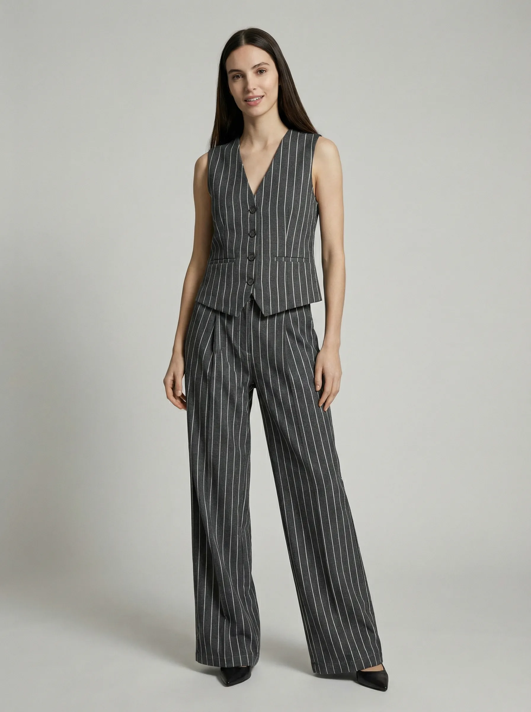 Kadın Yelek Pantolon Takım