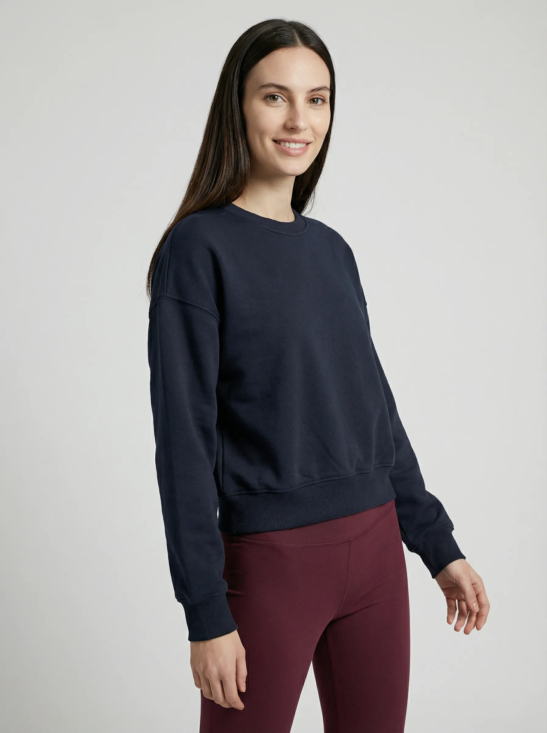 Bisiklet Yaka Sweatshirt