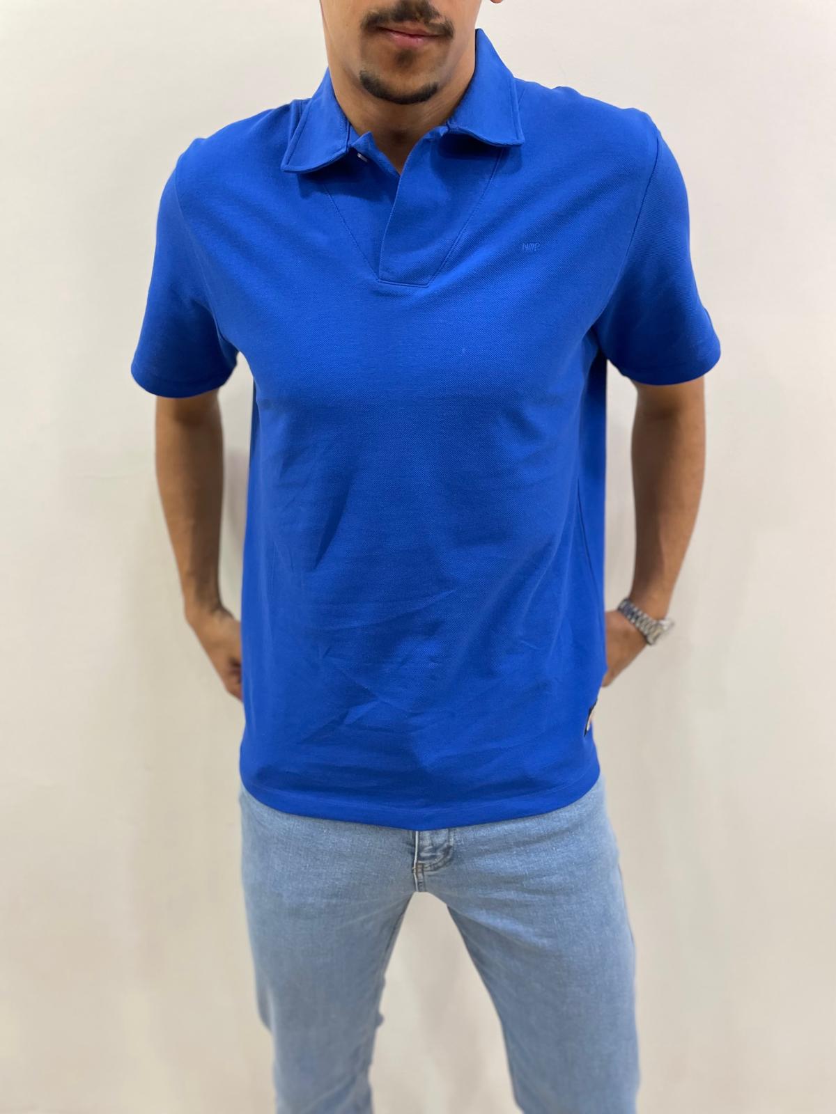 POLO YAKA REGULAR KESİM TSHİRT - MAVİ