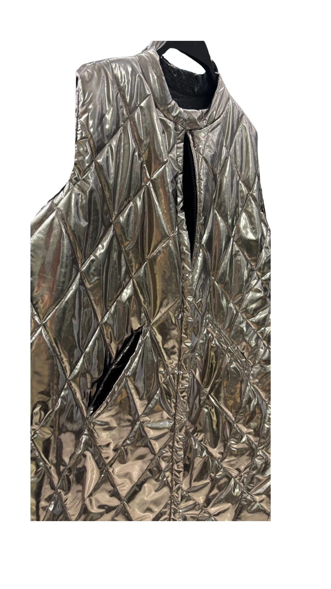 Şişme Yelek  Metalik Gri – Gölge Koleksiyonu