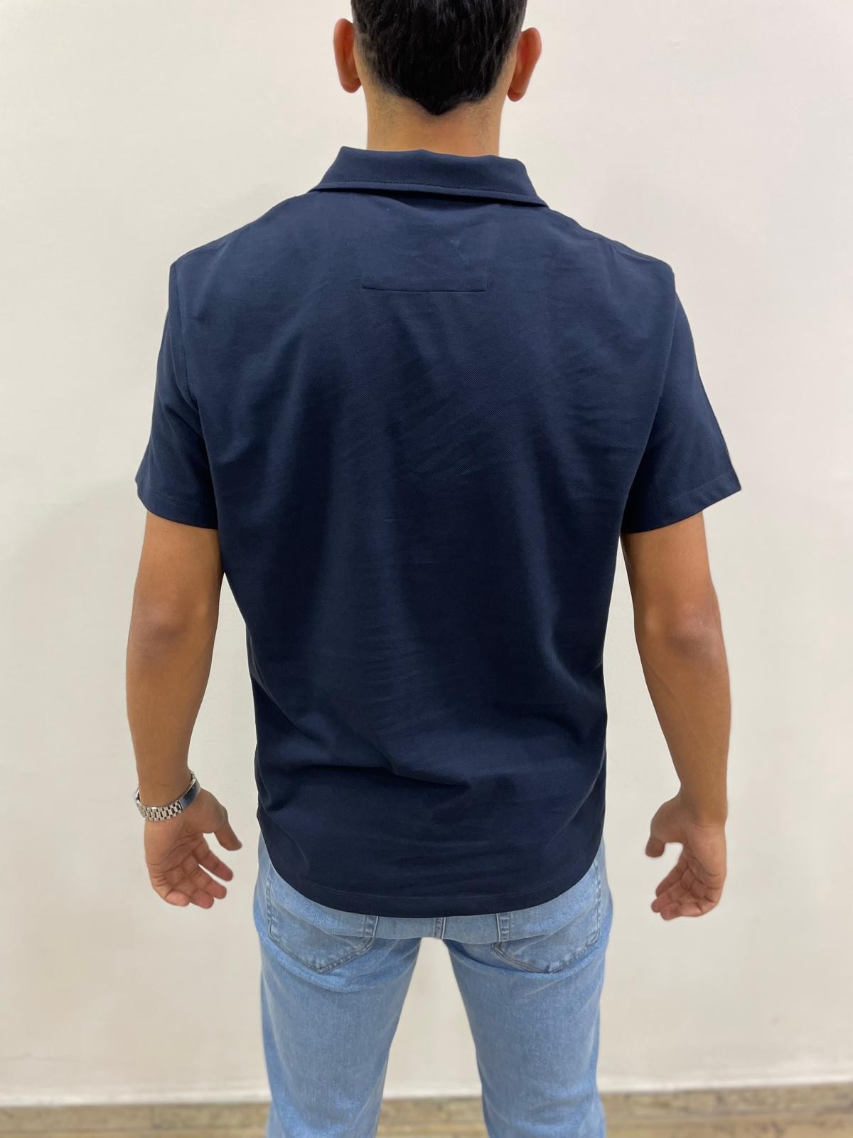 POLO YAKA REGULAR KESİM TSHİRT - LACİVERT