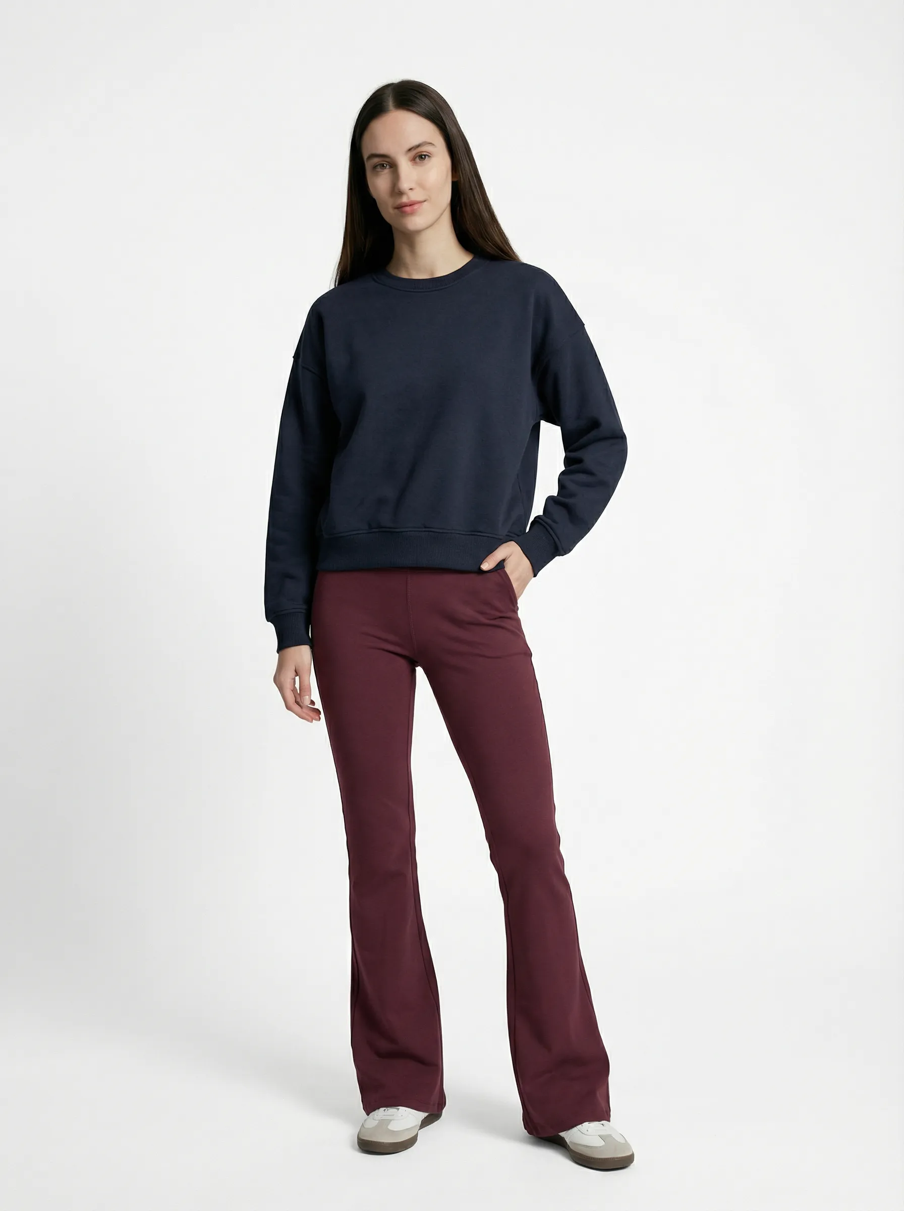 Bisiklet Yaka Sweatshirt