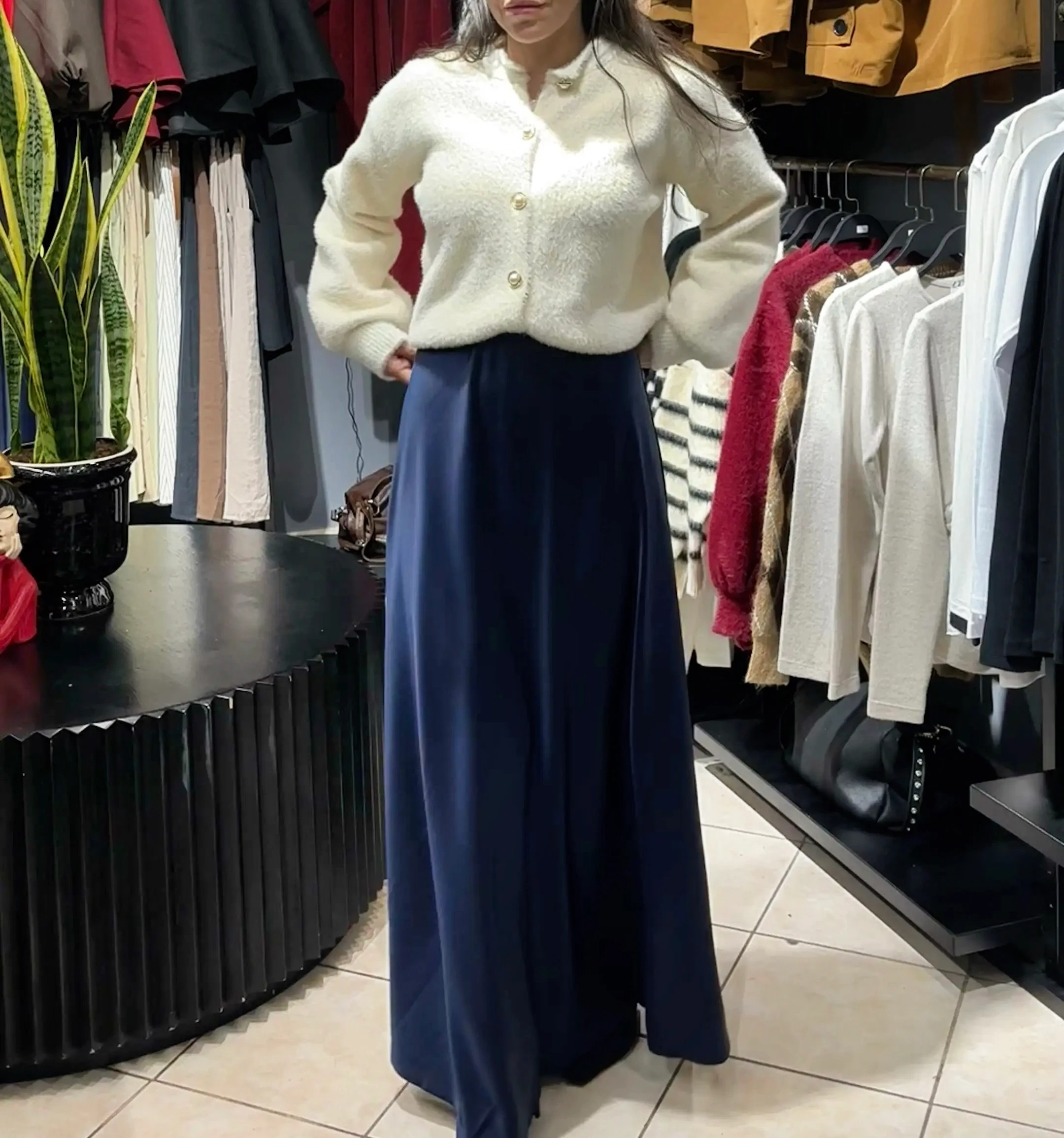 Saten Etek - maxi boy