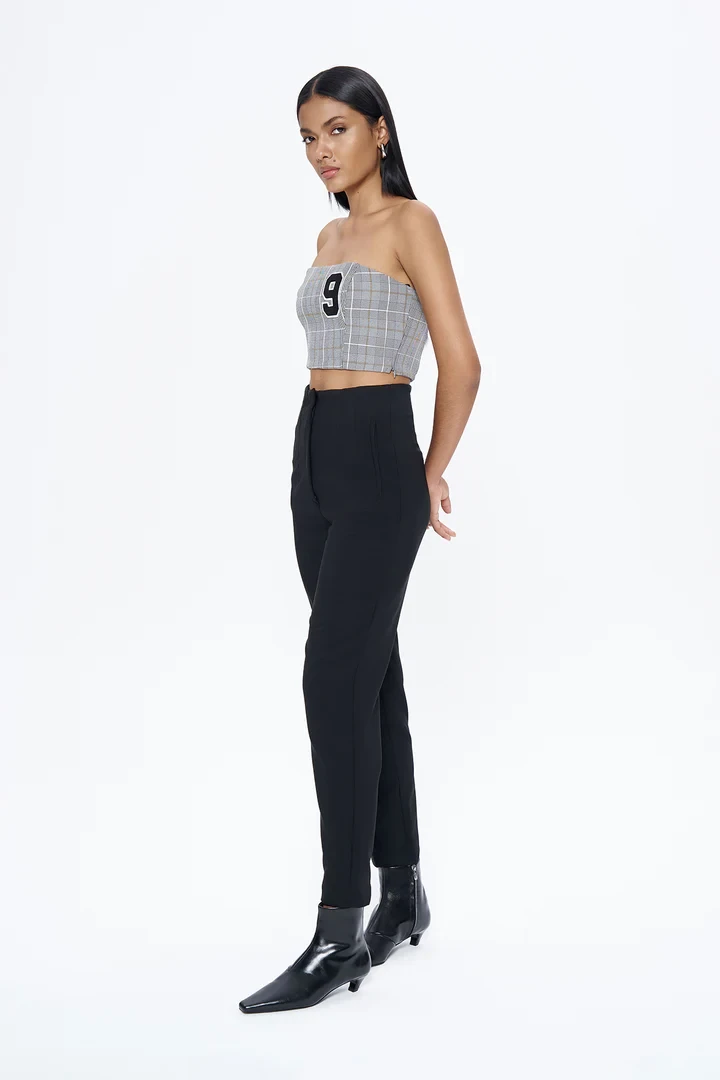 PENS DETAYLI PANTOLON - SİYAH