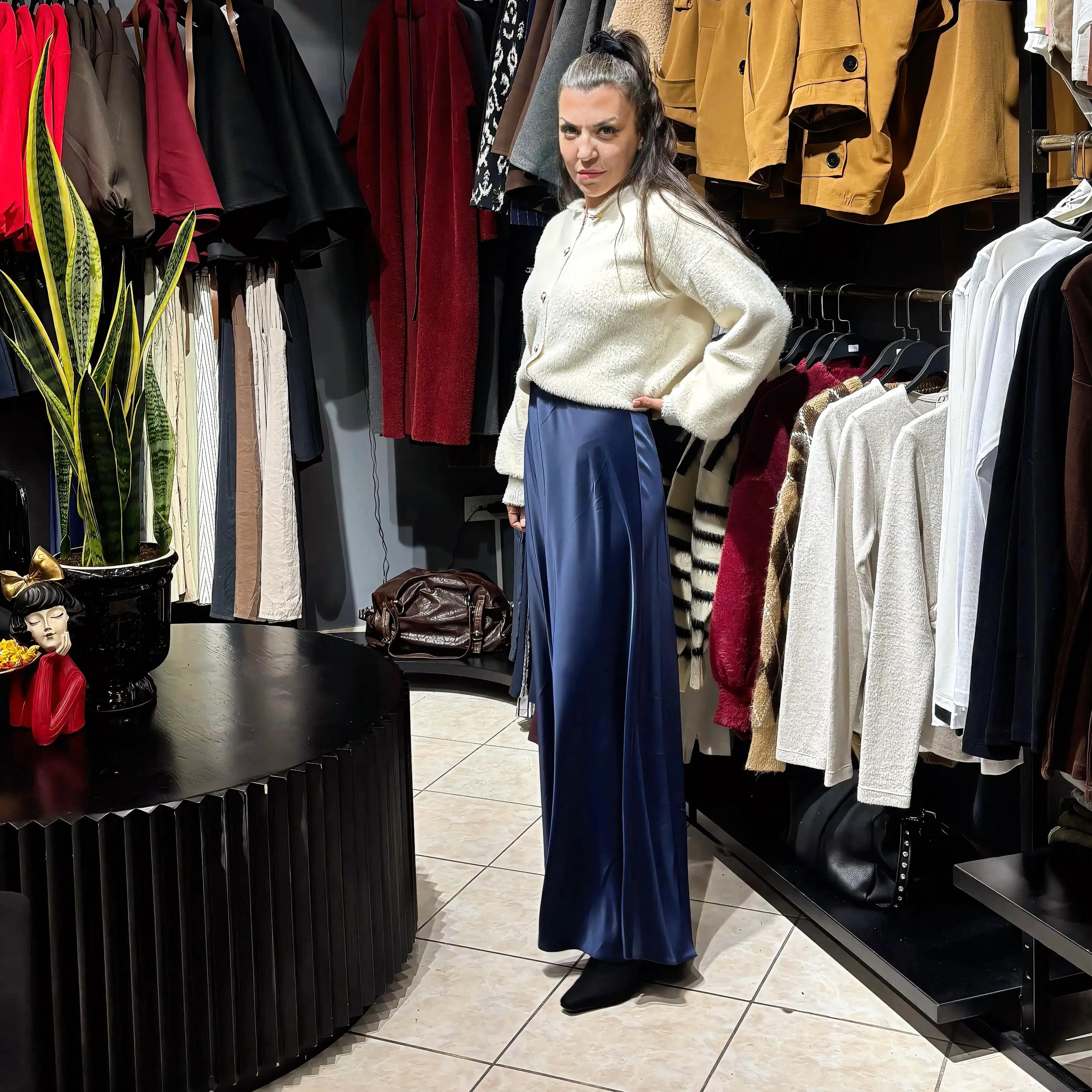 Saten Etek - maxi boy