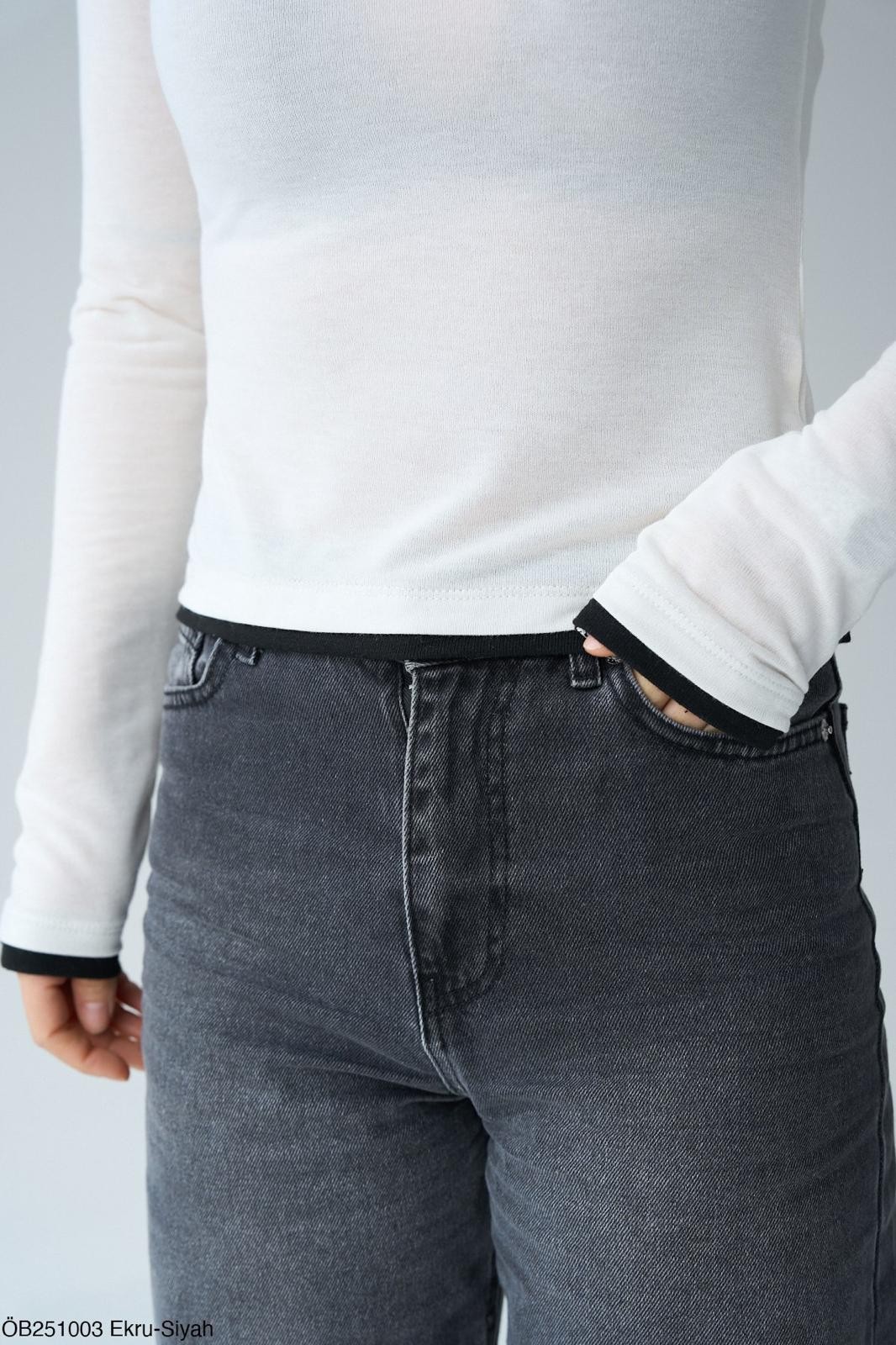 BİSİKLET YAKA DÜZ BODY