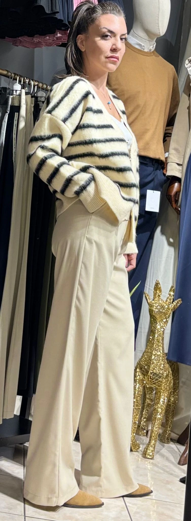 Cırtlı Palazzo Pantolon