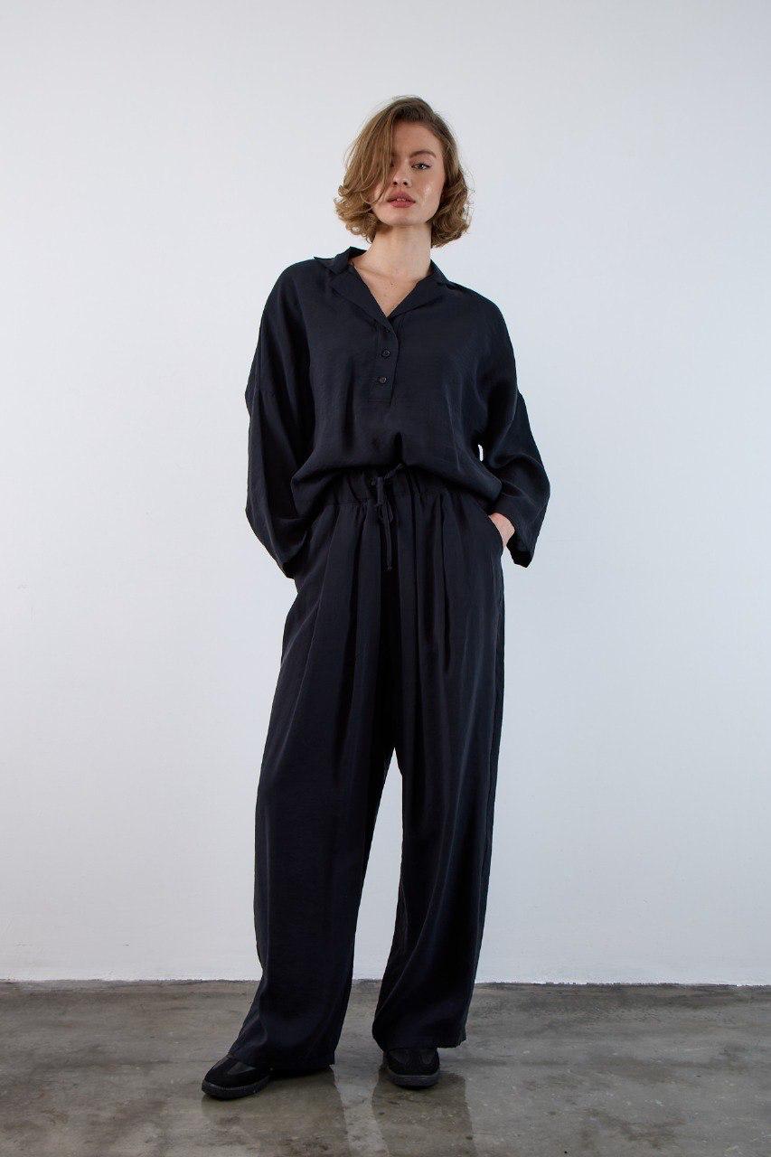 LASTİKLİ PANTOLON - SİYAH