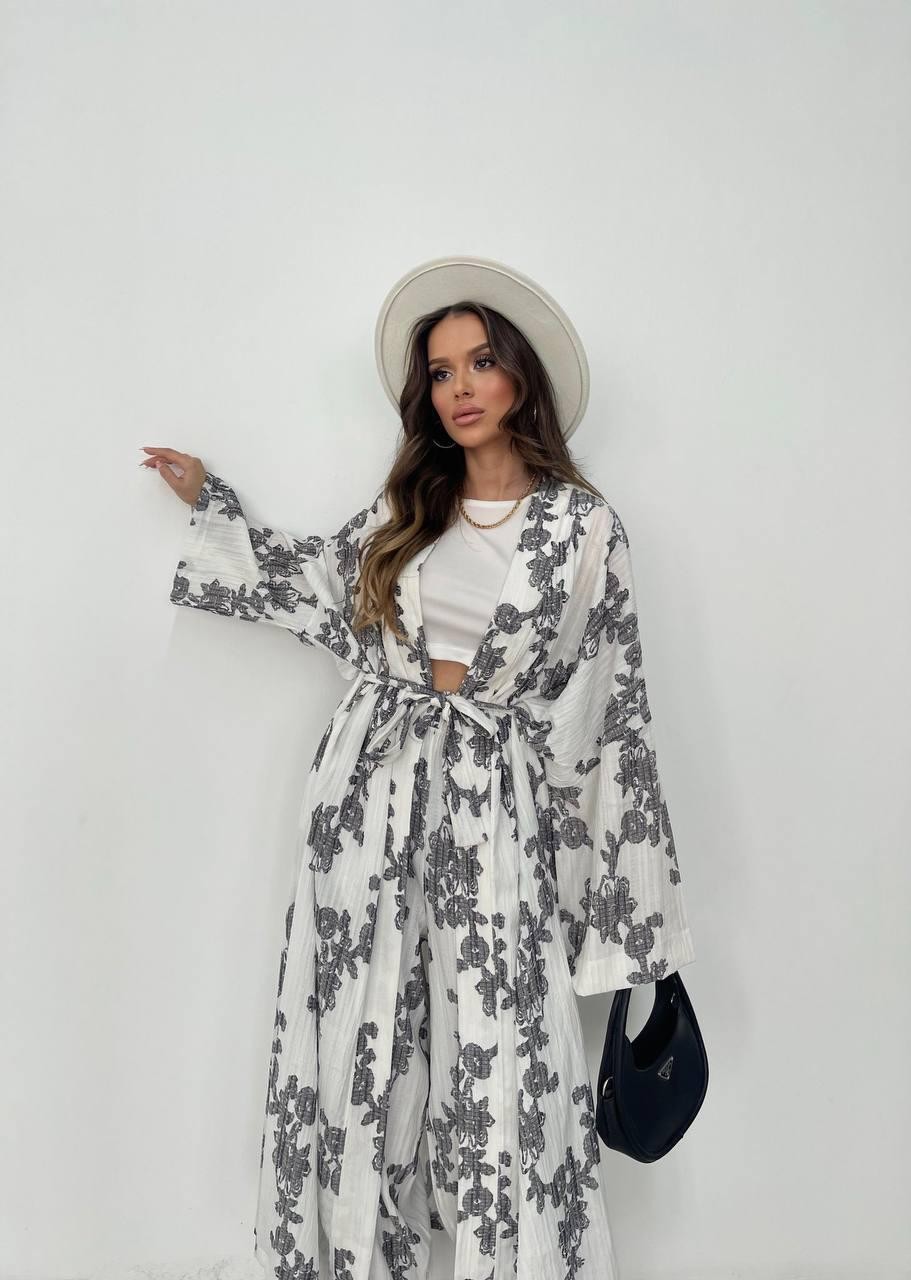 DESENLİ KİMONA TAKIM
