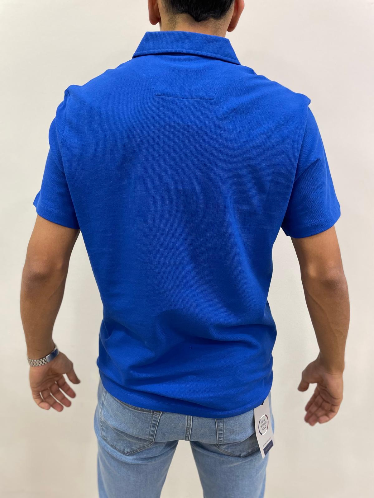 POLO YAKA REGULAR KESİM TSHİRT - MAVİ