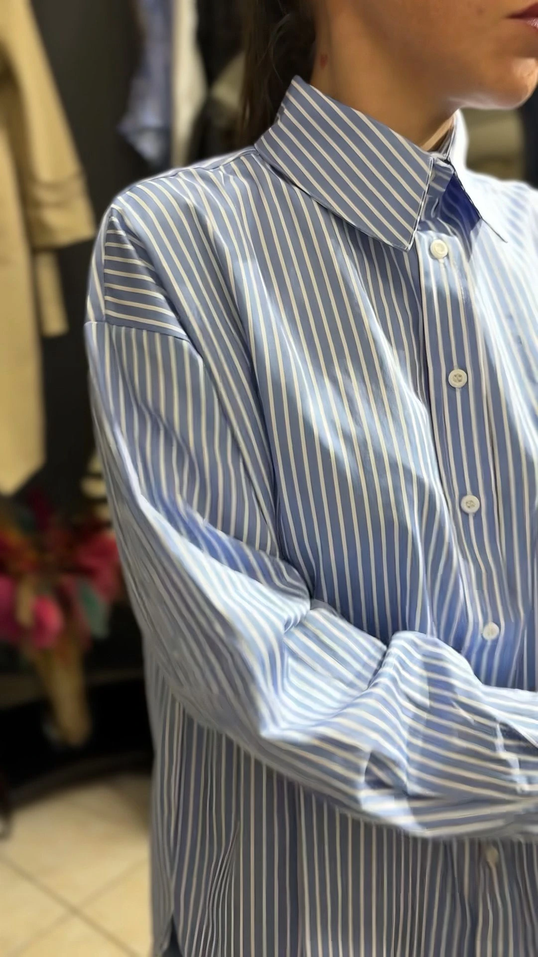 Kadın Çizgili Gömlek