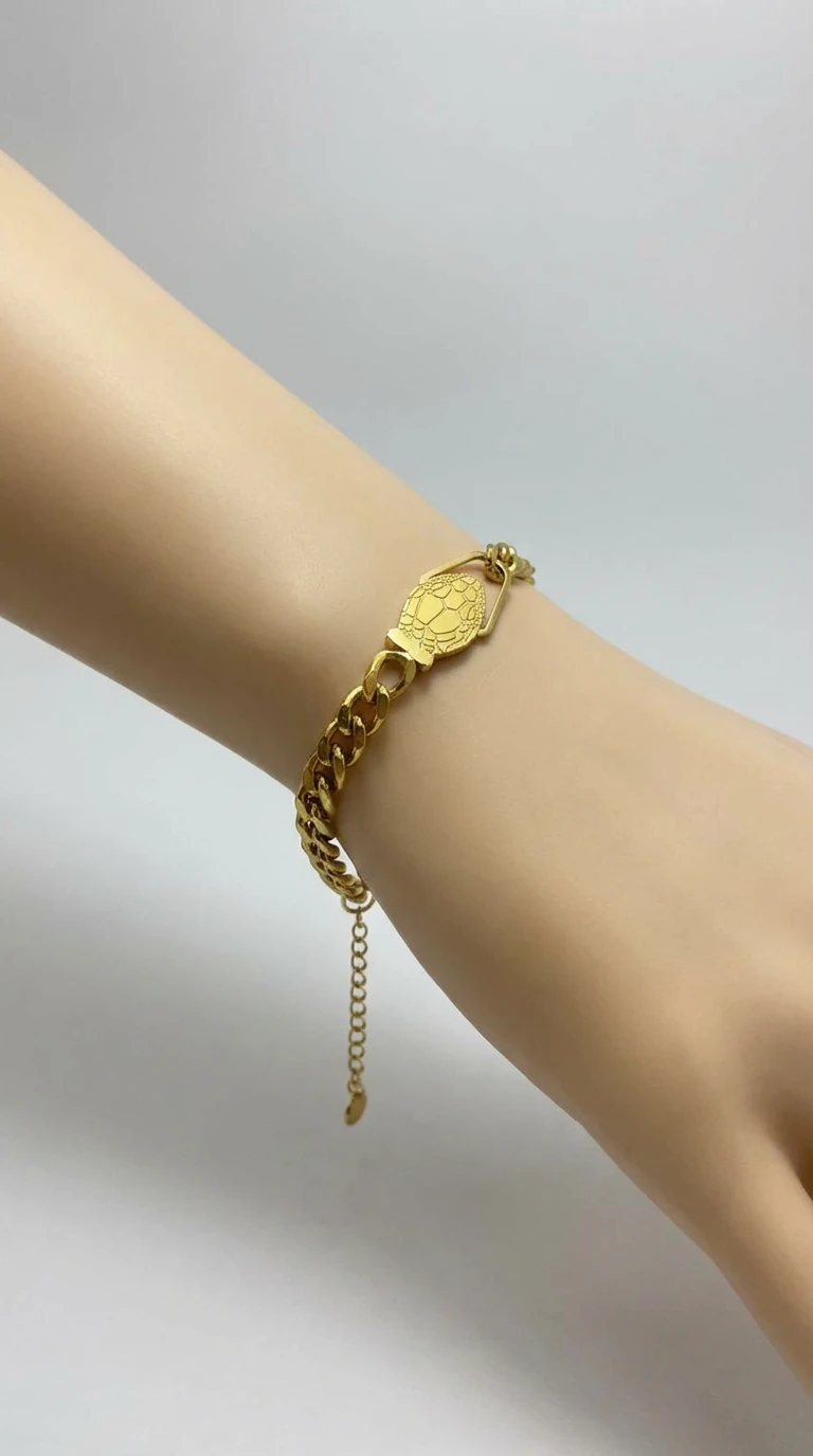 Yılan Detaylı Özel Tasarım Çelik Zincir Bileklik