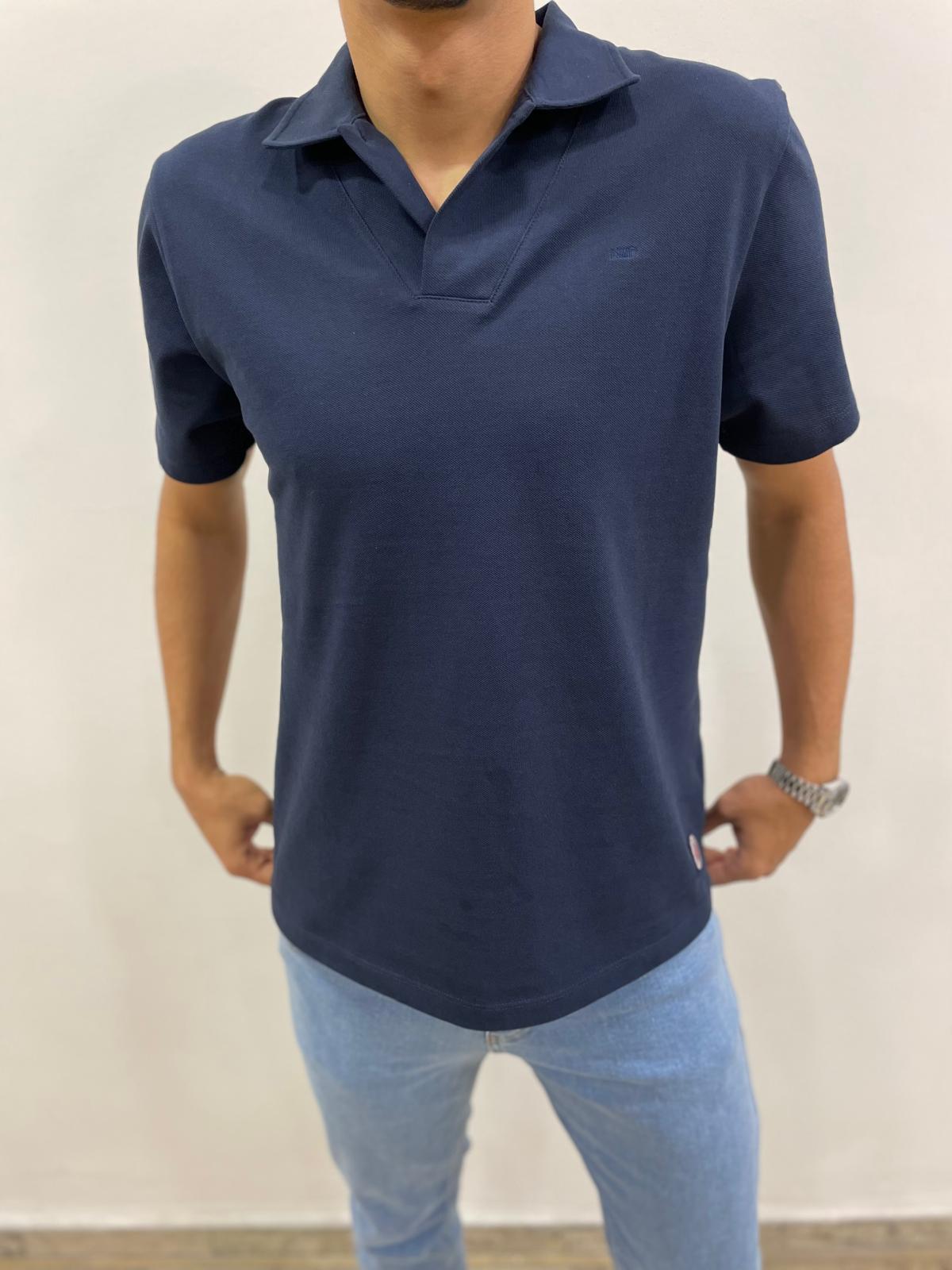 POLO YAKA REGULAR KESİM TSHİRT - LACİVERT